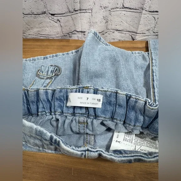 ZARA Girls Denim Mini Skort - Picture 6 of 6